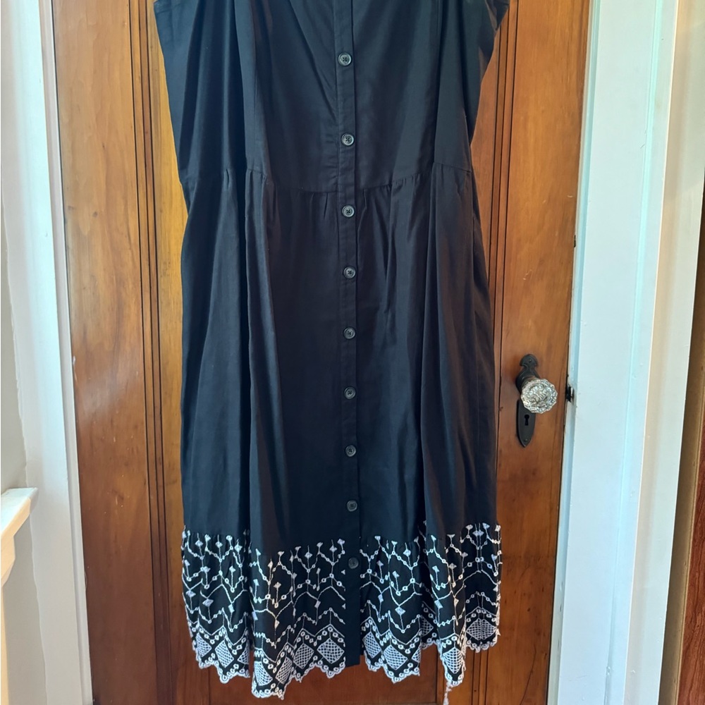 Black strappy dress